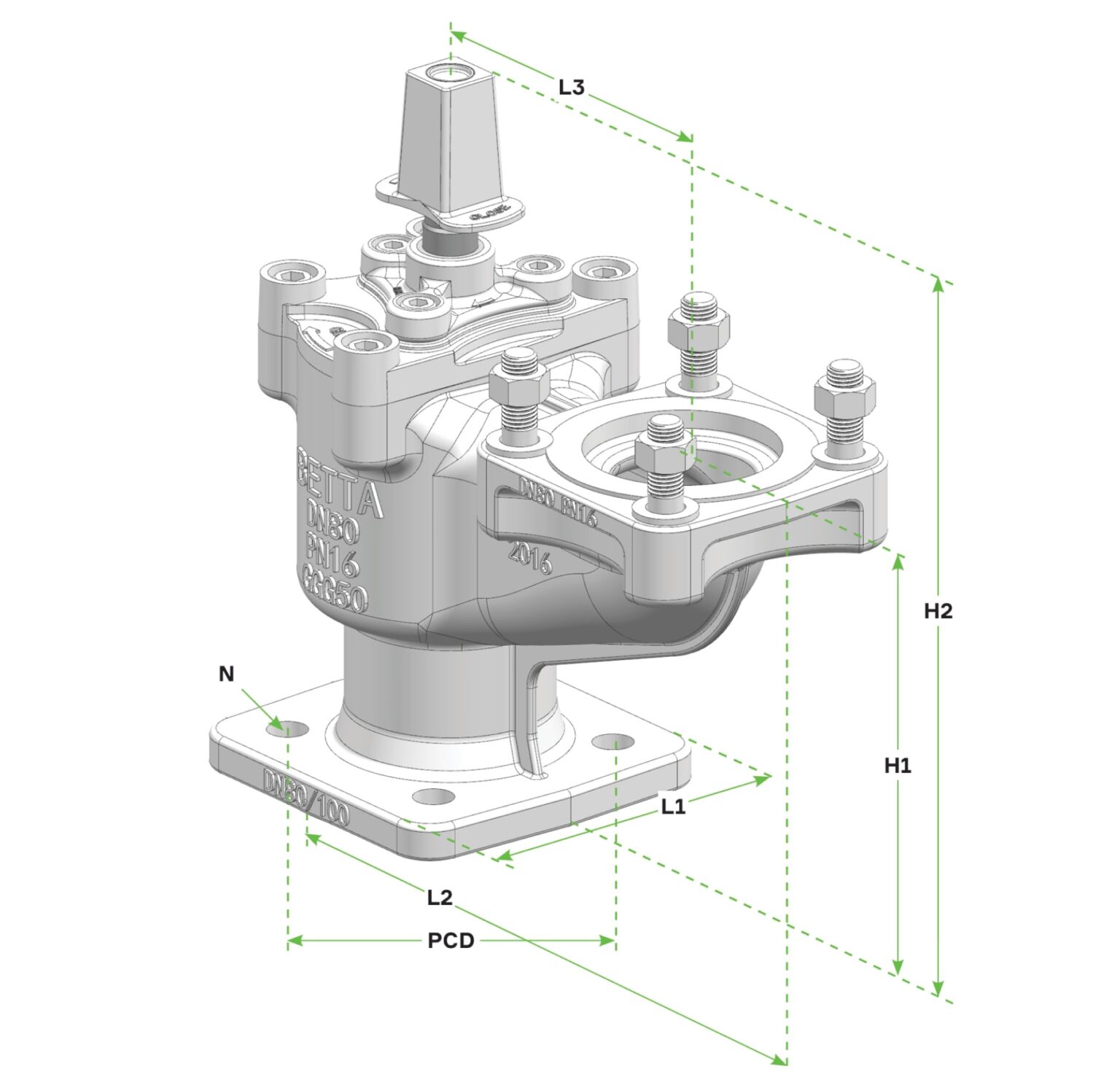 Hydrant & Air Isolation Valve PN16 | Clover Pipelines