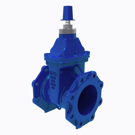 Blue gate valve